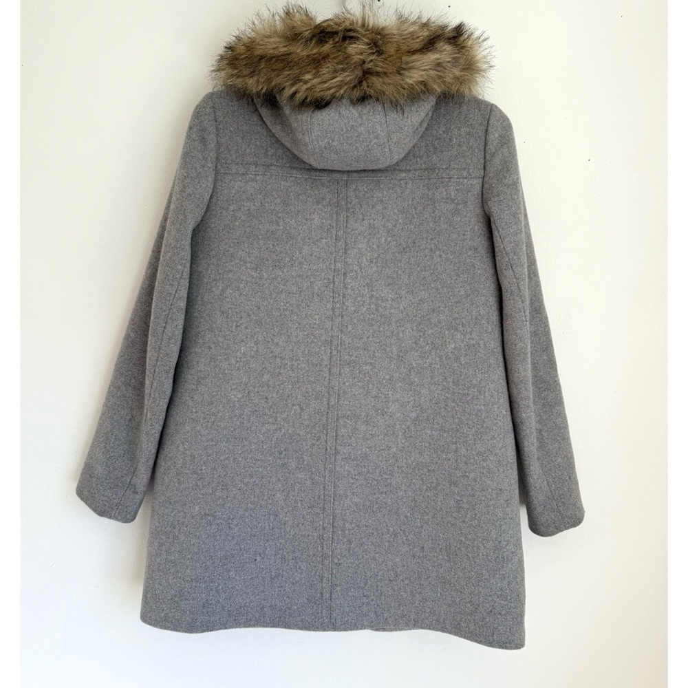 J. Crew Signature Wool Vail Parka Coat in Grey with Removable  Hood - Picture 5 of 7